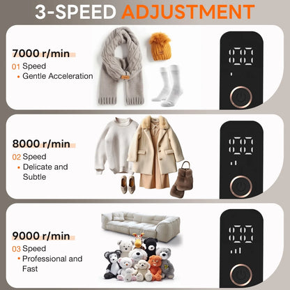 Fabric Shaver, Electric Lint Remover, Lint Shaver, Sweater Defuzzer with LED Display